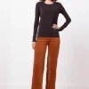 Pants*AVENUE MONTAIGNE Alex Corduroy Cognac