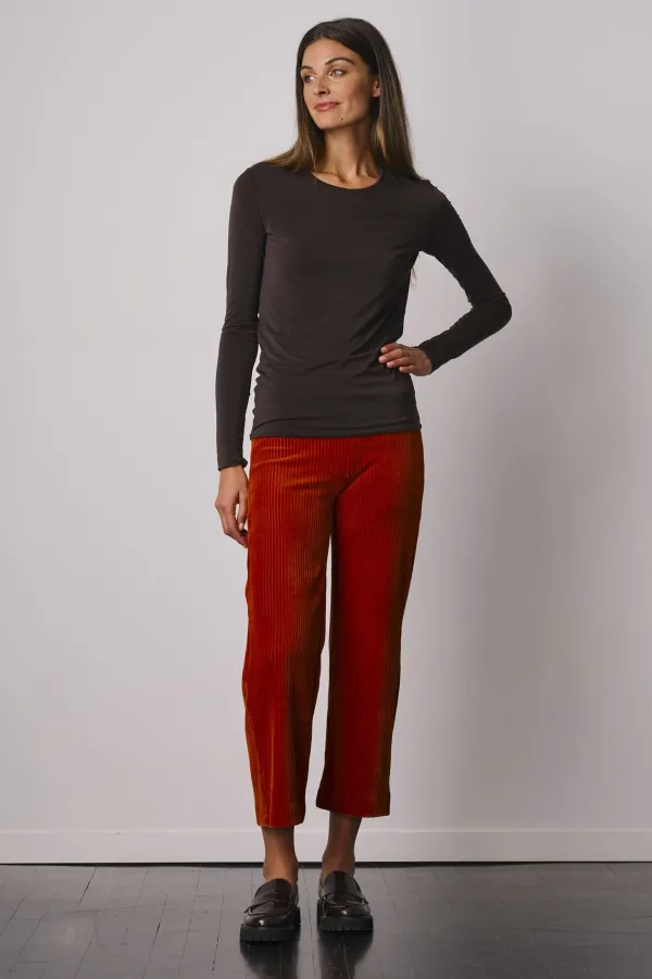 Pants*AVENUE MONTAIGNE Alex Corduroy Rust