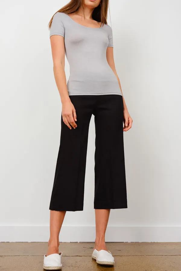 Pants*AVENUE MONTAIGNE Alex Linen Black