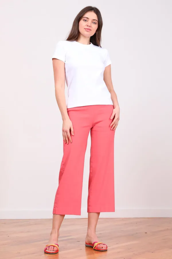 Pants*AVENUE MONTAIGNE Alex Linen Coral
