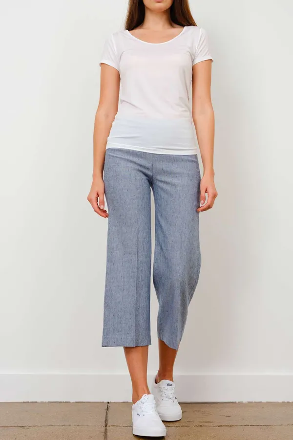 Pants*AVENUE MONTAIGNE Alex Linen Denim