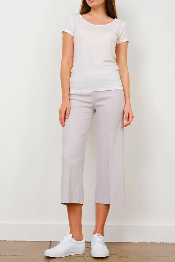 Pants*AVENUE MONTAIGNE Alex Linen Denim Light Grey