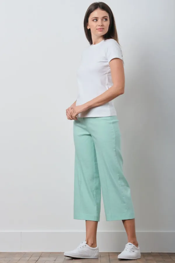 Pants*AVENUE MONTAIGNE Alex Linen Mint