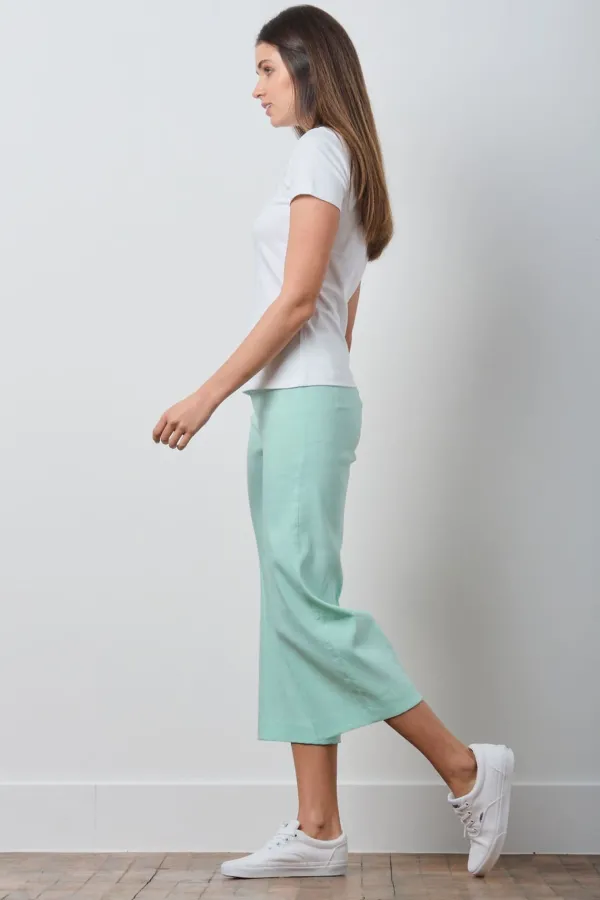 Pants*AVENUE MONTAIGNE Alex Linen Mint