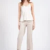 Pants*AVENUE MONTAIGNE Alex Linen Oatmeal
