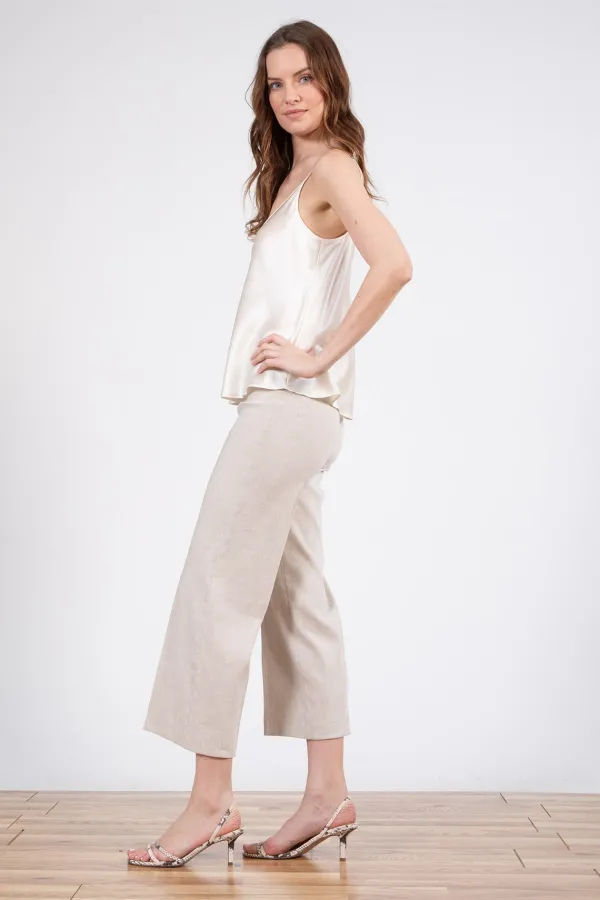 Pants*AVENUE MONTAIGNE Alex Linen Oatmeal