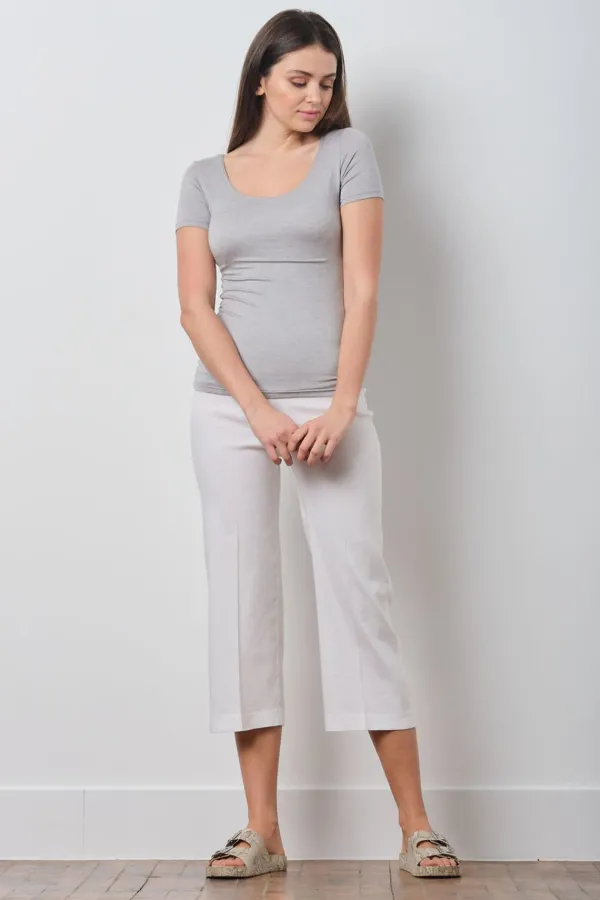 Pants*AVENUE MONTAIGNE Alex Linen White