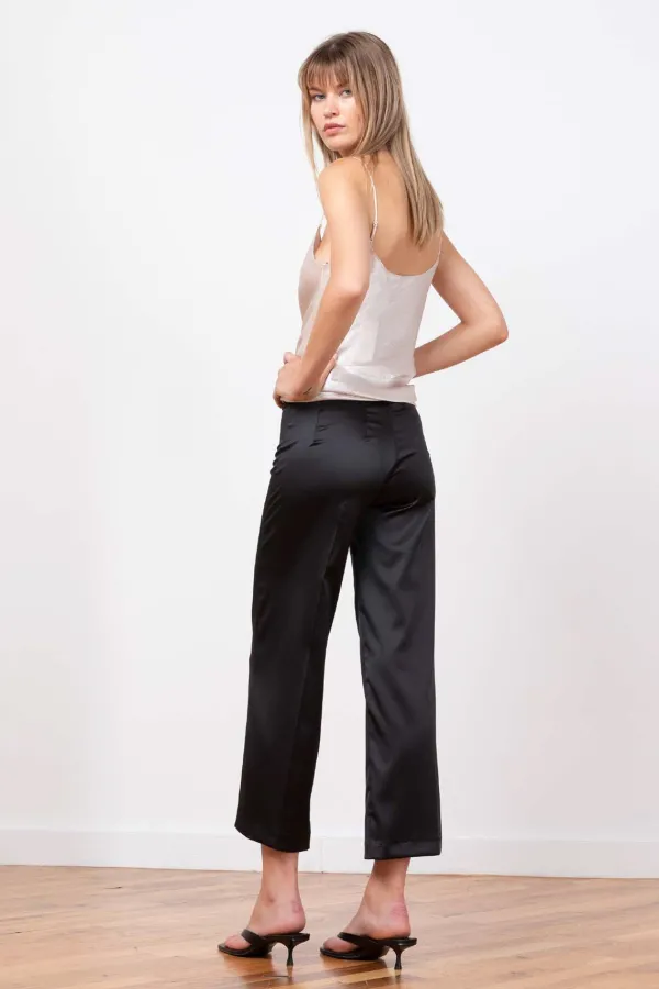 Pants*Avenue Montaigne Alex Satin Black