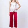 Pants*Avenue Montaigne Alex Satin Red