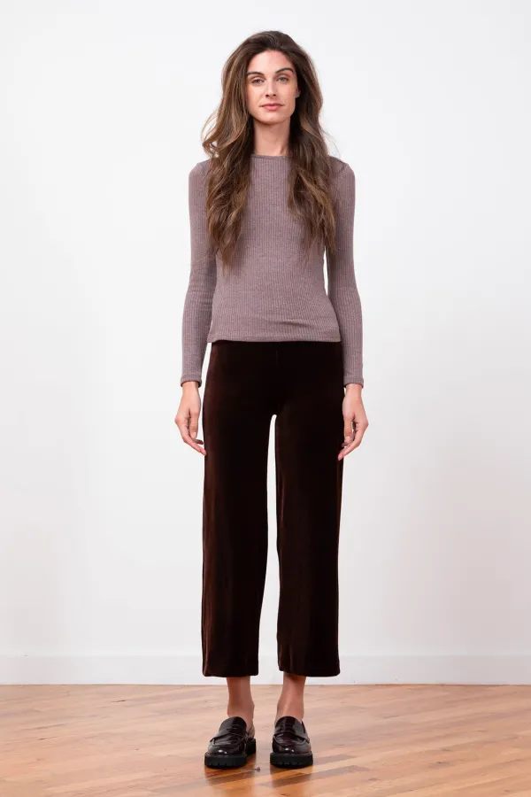 Pants*Avenue Montaigne Alex Velvet Brown