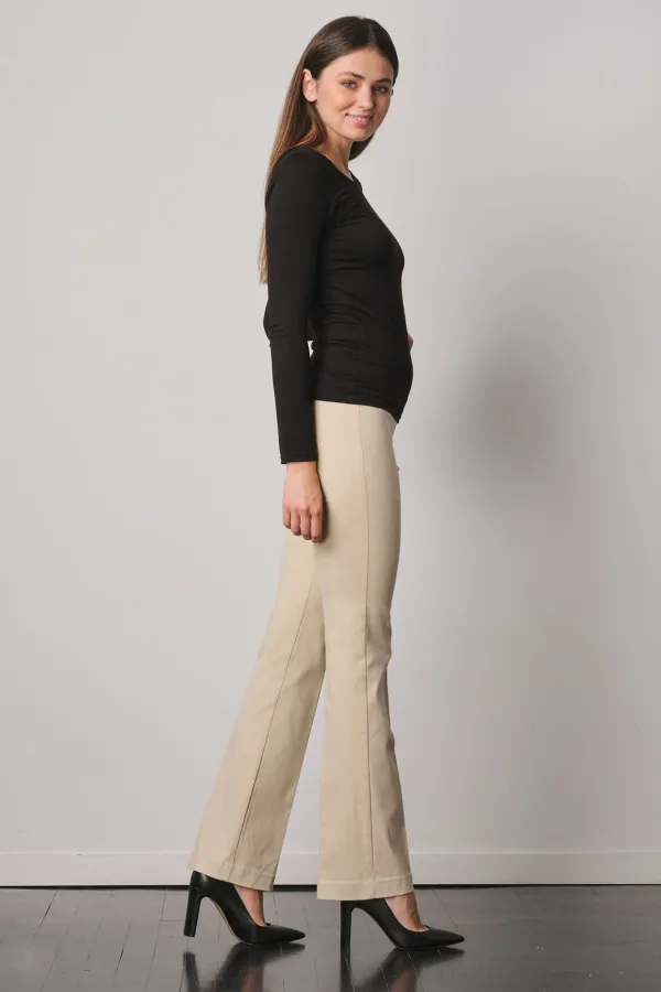 Pants*AVENUE MONTAIGNE Becca Flannel Beige