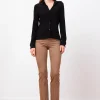 Pants*AVENUE MONTAIGNE Becca Flannel Camel