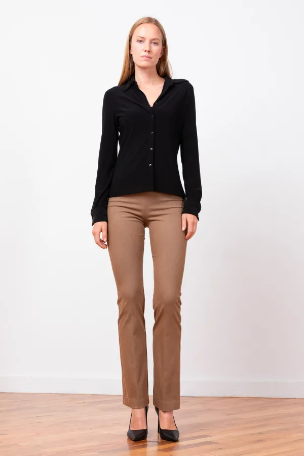 Pants*AVENUE MONTAIGNE Becca Flannel Camel