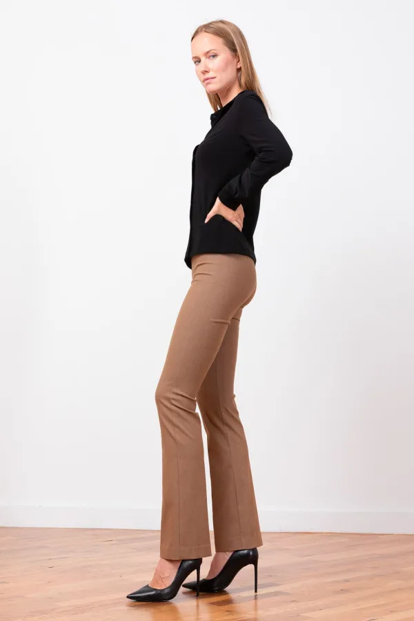 Pants*AVENUE MONTAIGNE Becca Flannel Camel