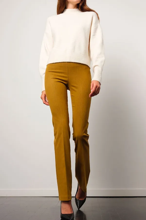 Pants*AVENUE MONTAIGNE Becca Flannel Dijon