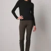 Pants*AVENUE MONTAIGNE Becca Signature Dark Green