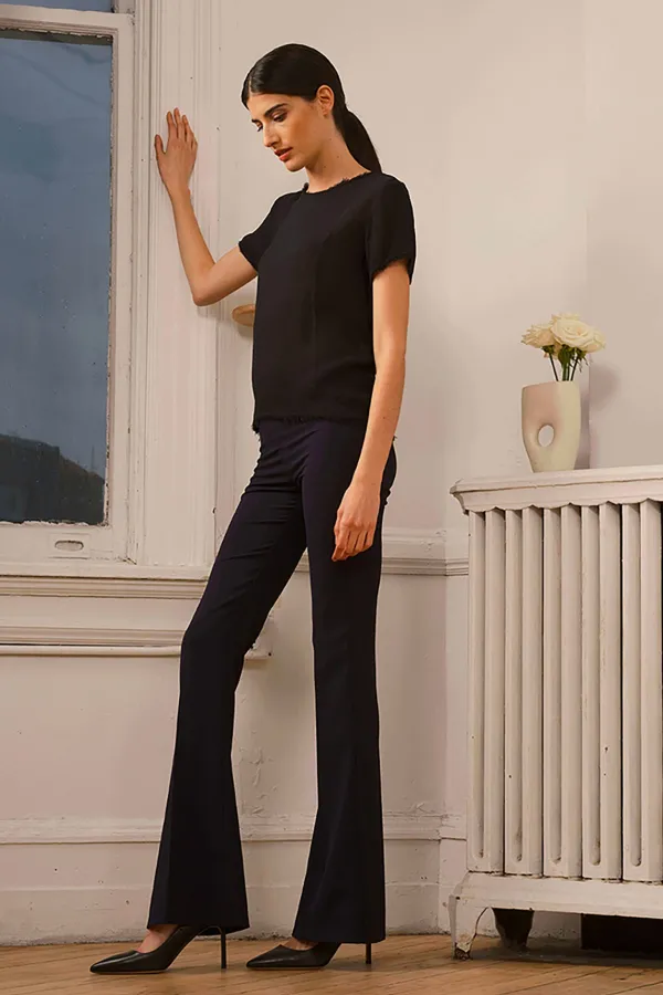 Pants*AVENUE MONTAIGNE Bellini Crepe Navy