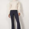 Pants*AVENUE MONTAIGNE Bellini Crepe Stripes Navy