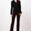 Pants*AVENUE MONTAIGNE Bellini Fine Corduroy Brown