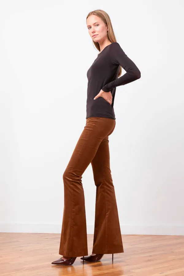 Pants*AVENUE MONTAIGNE Bellini Fine Corduroy Cognac