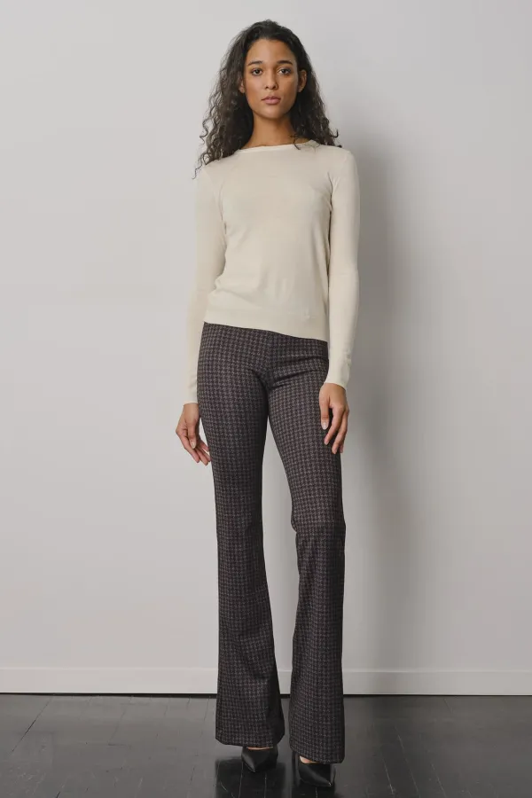Pants*AVENUE MONTAIGNE Bellini Freedom Houndstooth Grey