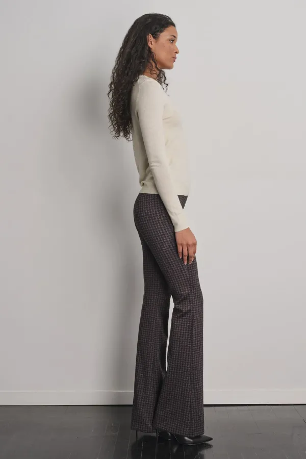Pants*AVENUE MONTAIGNE Bellini Freedom Houndstooth Grey