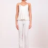 Pants*AVENUE MONTAIGNE Bellini Seersucker Beige