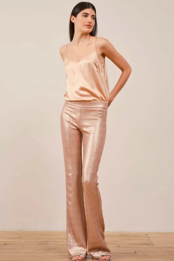 Pants*AVENUE MONTAIGNE Bellini Sequins Blush
