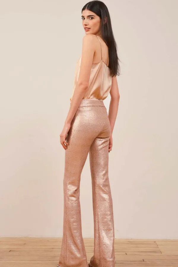 Pants*AVENUE MONTAIGNE Bellini Sequins Blush