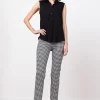 Pants*Avenue Montaigne Brigitte Check Black