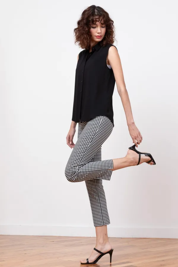 Pants*Avenue Montaigne Brigitte Check Black
