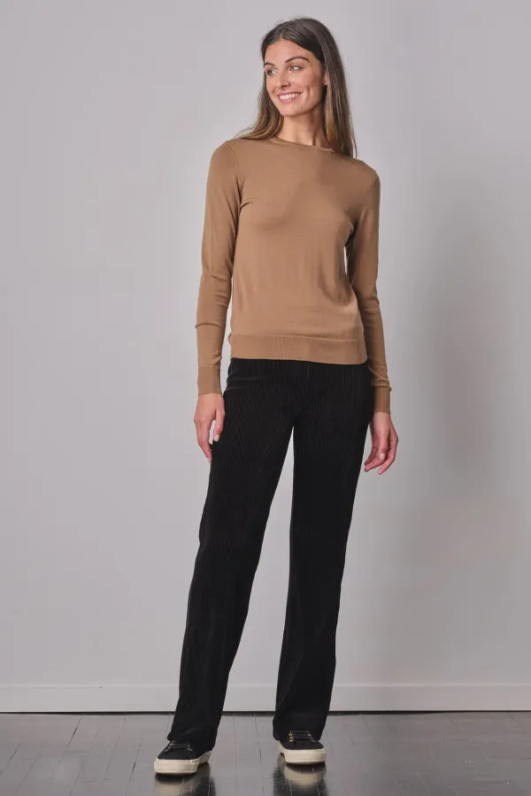 Pants*AVENUE MONTAIGNE Flavia Corduroy Black