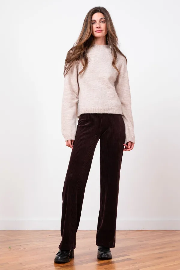 Pants*AVENUE MONTAIGNE Flavia Corduroy Brown