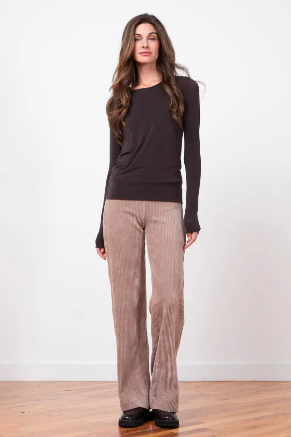 Pants*AVENUE MONTAIGNE Flavia Corduroy Cappuccino