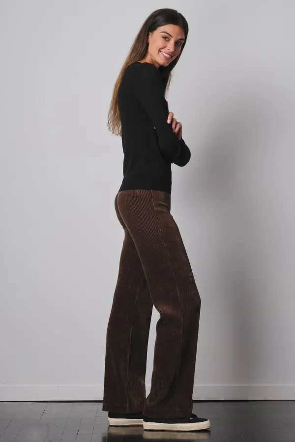 Pants*AVENUE MONTAIGNE Flavia Corduroy Moss