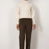 Pants*AVENUE MONTAIGNE Flavia Flannel Earth