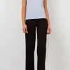 Pants*AVENUE MONTAIGNE Flavia Linen Black