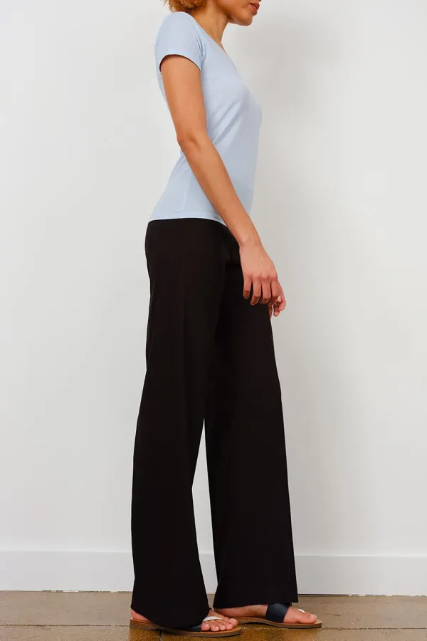 Pants*AVENUE MONTAIGNE Flavia Linen Black