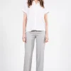 Pants*AVENUE MONTAIGNE Flavia Linen Stripes Hairline
