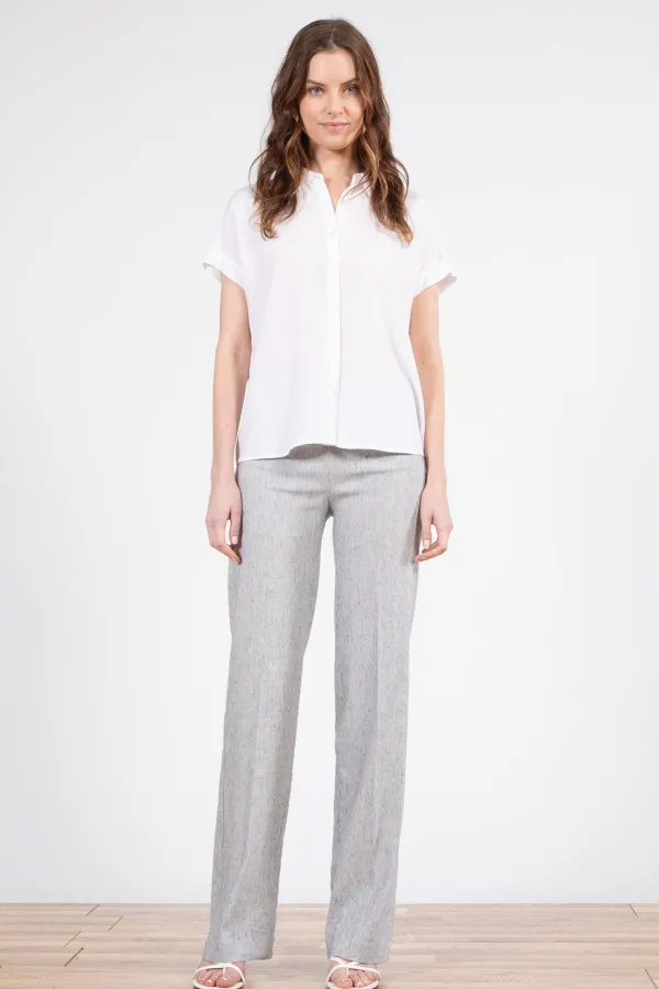 Pants*AVENUE MONTAIGNE Flavia Linen Stripes Hairline