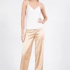 Pants*AVENUE MONTAIGNE Flavia Satin Champagne