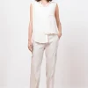 Pants*AVENUE MONTAIGNE Kool Linen Oatmeal