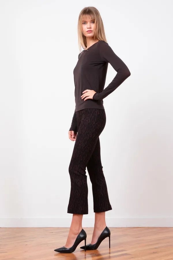 Pants*Avenue Montaigne Leo Abstract Brown