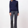 Pants*AVENUE MONTAIGNE Leo Houndstooth Navy