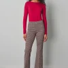 Pants*AVENUE MONTAIGNE Leo Houndstooth Plaid