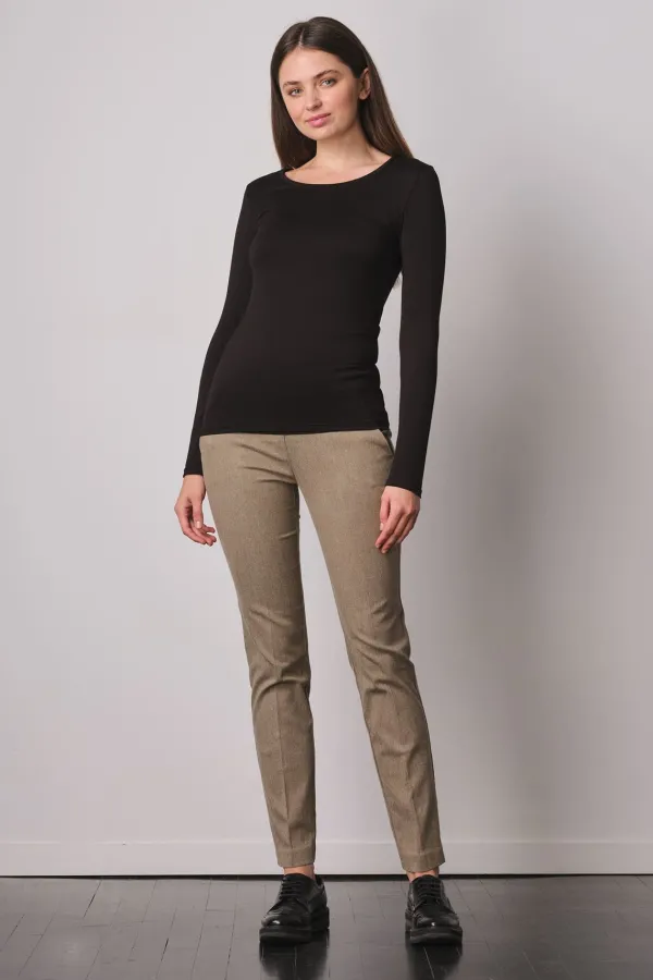 Pants*AVENUE MONTAIGNE Louis Chevron Beige
