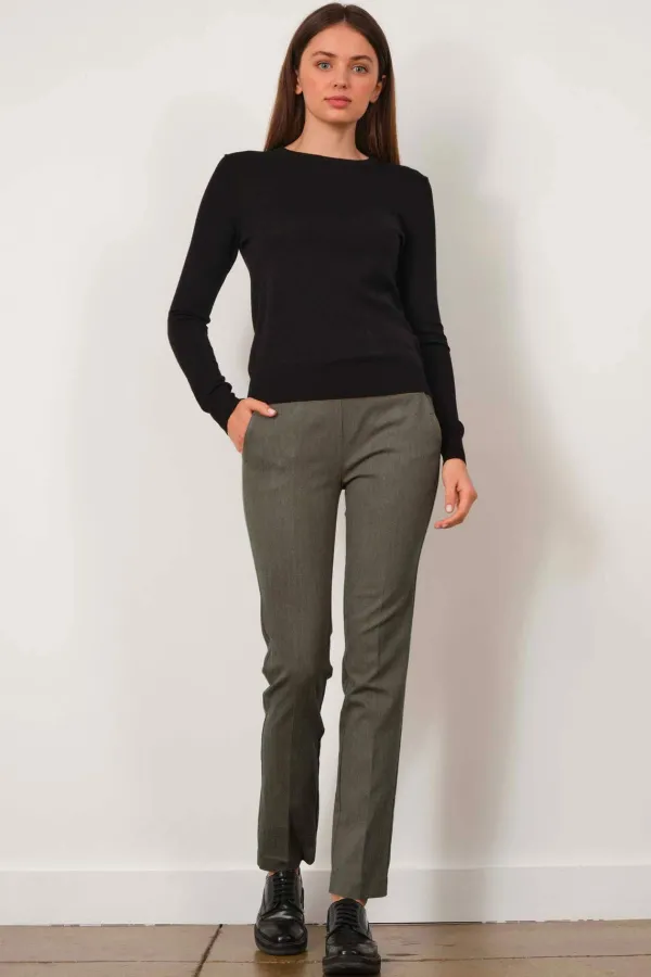 Pants*AVENUE MONTAIGNE Louis Chevron Taupe