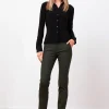 Pants*AVENUE MONTAIGNE Louis Flannel Olive Green