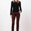 Pants*AVENUE MONTAIGNE Louis Flannel Wine