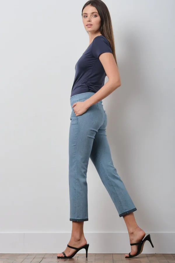 Pants*AVENUE MONTAIGNE Lulu Striped Denim